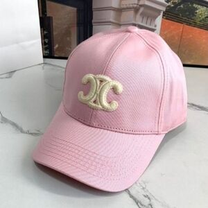 ✨CELINE✨ Light Pink Triomphe Baseball Cap Hat